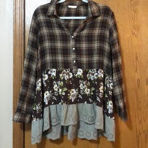 Long sleeve, Babydoll shirt.